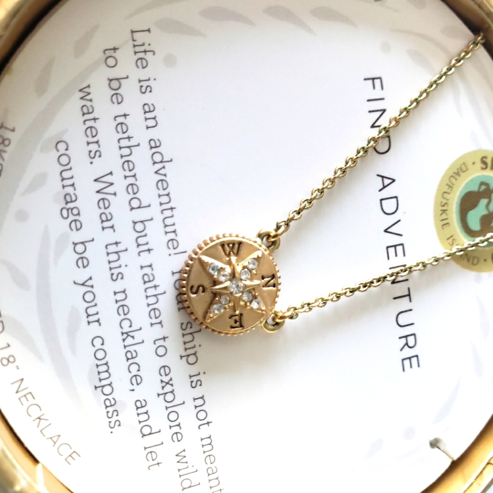 Spartina Find Adventure 18k gold plated necklace